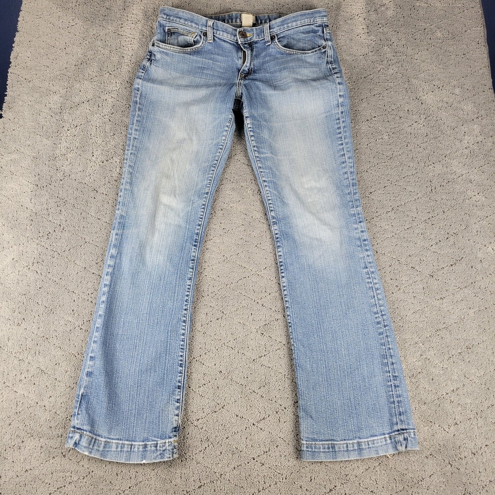Gap Jeans Womens 12‎ Blue Long And Lean Low Rise Bootcut Medium Wash Stretch